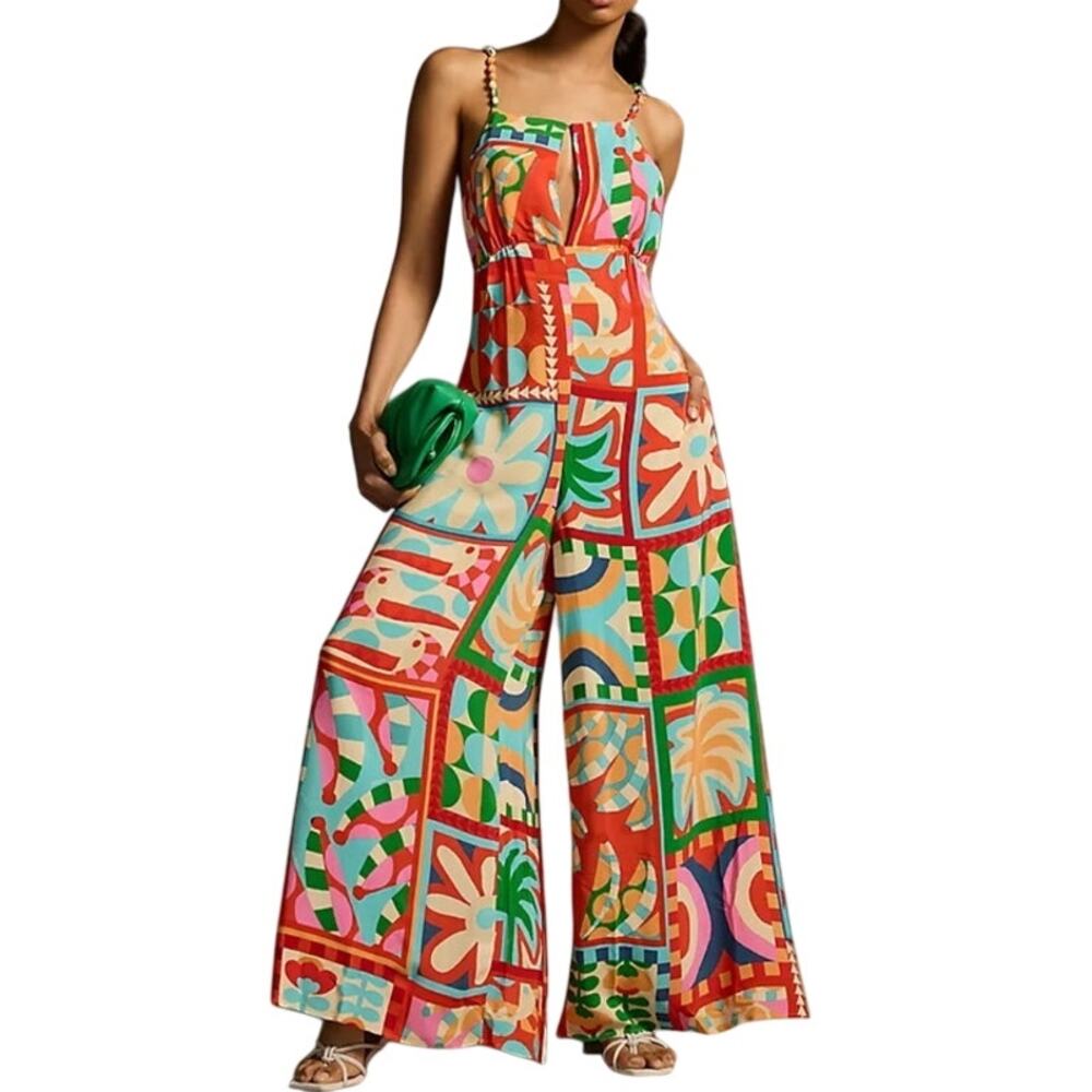 Farm Rio Wide Leg Jumpsuit Size XS